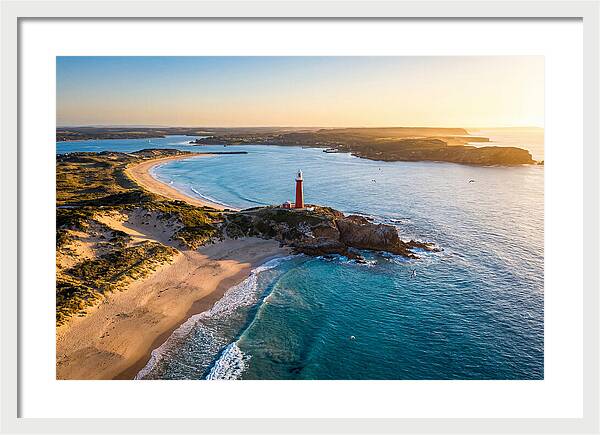 Holland Harbor Light At Sunset