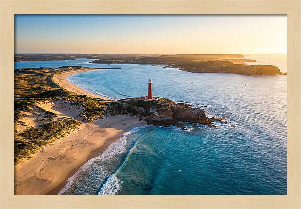 Holland Harbor Light At Sunset