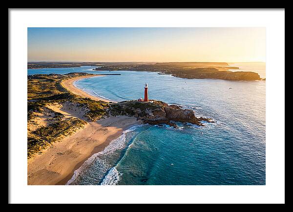 Holland Harbor Light At Sunset