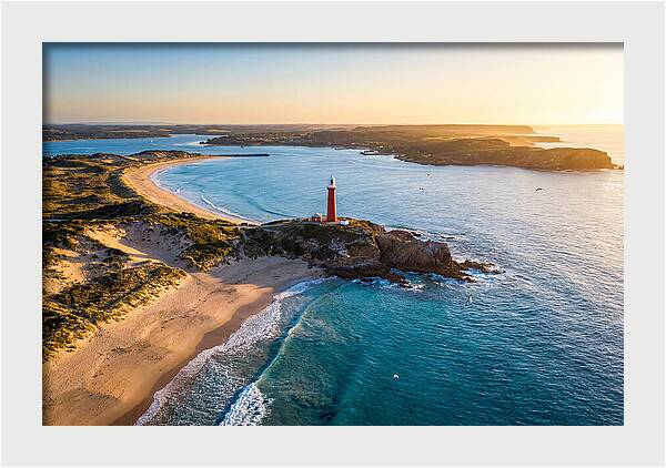 Holland Harbor Light At Sunset