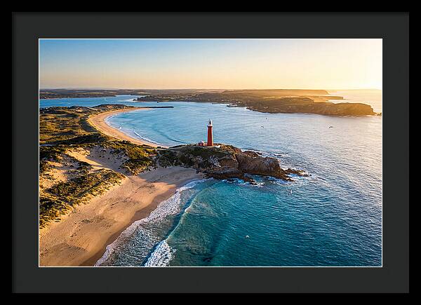 Holland Harbor Light At Sunset
