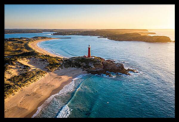 Holland Harbor Light At Sunset
