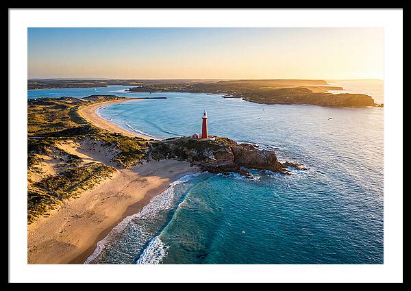 Holland Harbor Light At Sunset