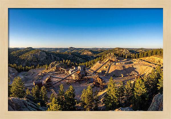 Homestake Mine Headframe Landscape