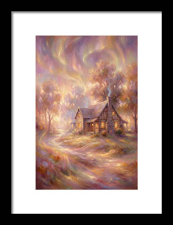 Homestead Under Aurora