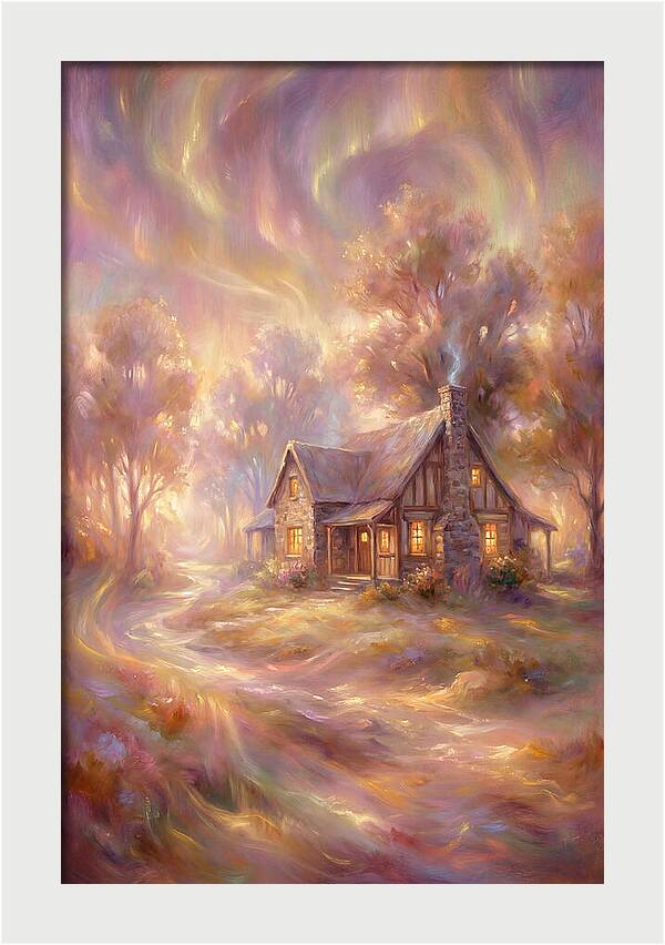 Homestead Under Aurora