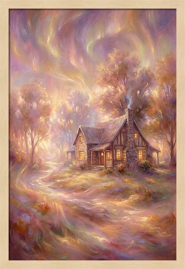 Homestead Under Aurora