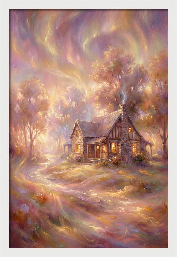 Homestead Under Aurora