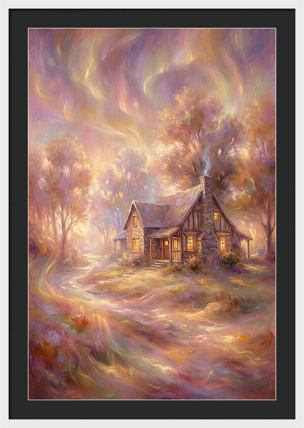 Homestead Under Aurora