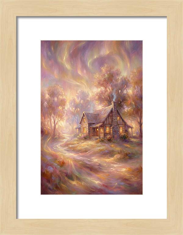 Homestead Under Aurora