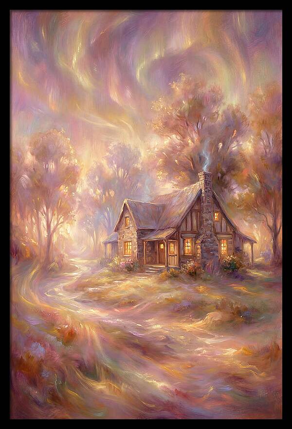 Homestead Under Aurora