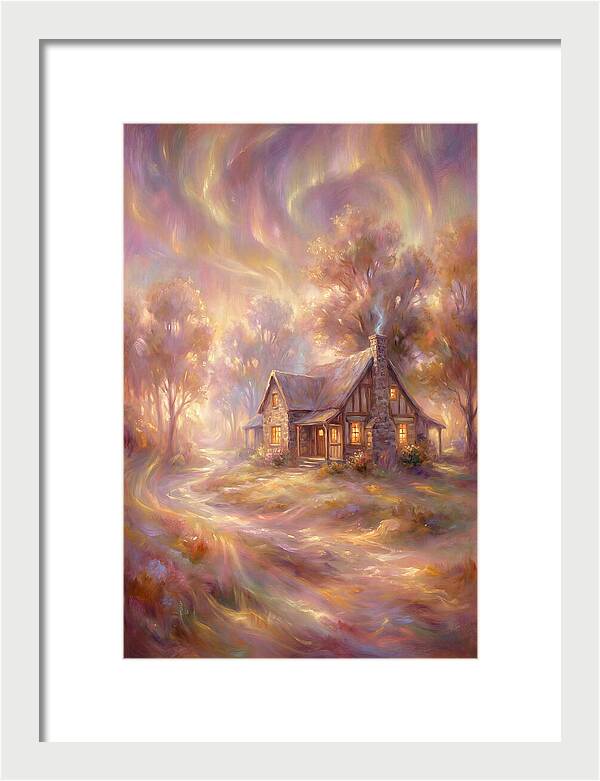Homestead Under Aurora
