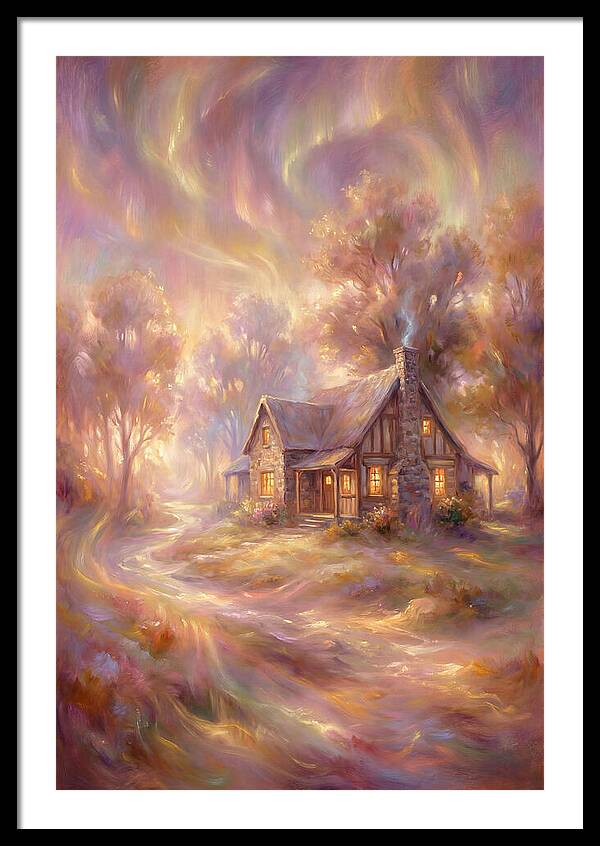 Homestead Under Aurora