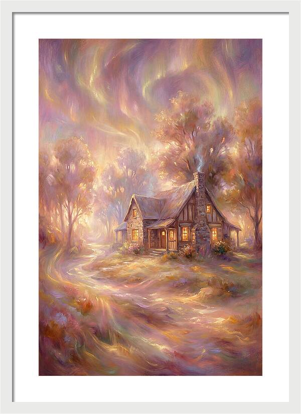 Homestead Under Aurora