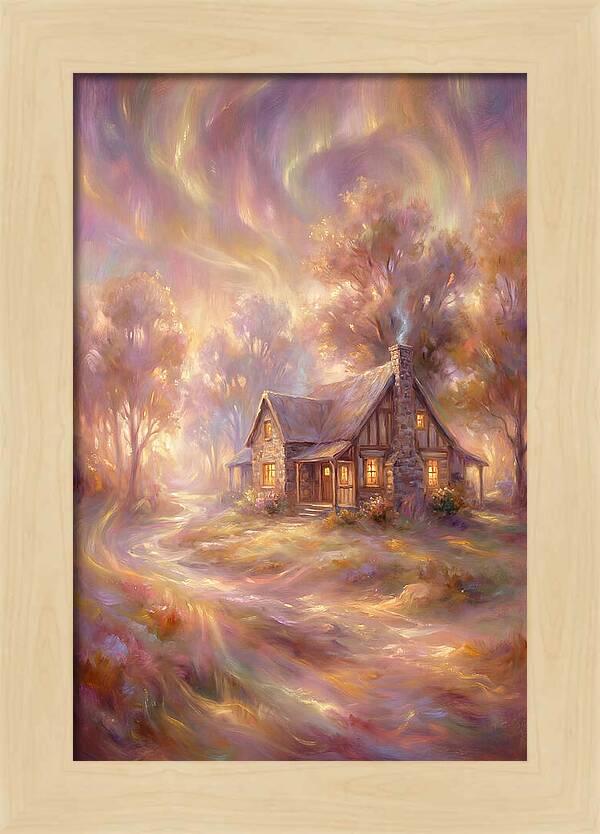 Homestead Under Aurora