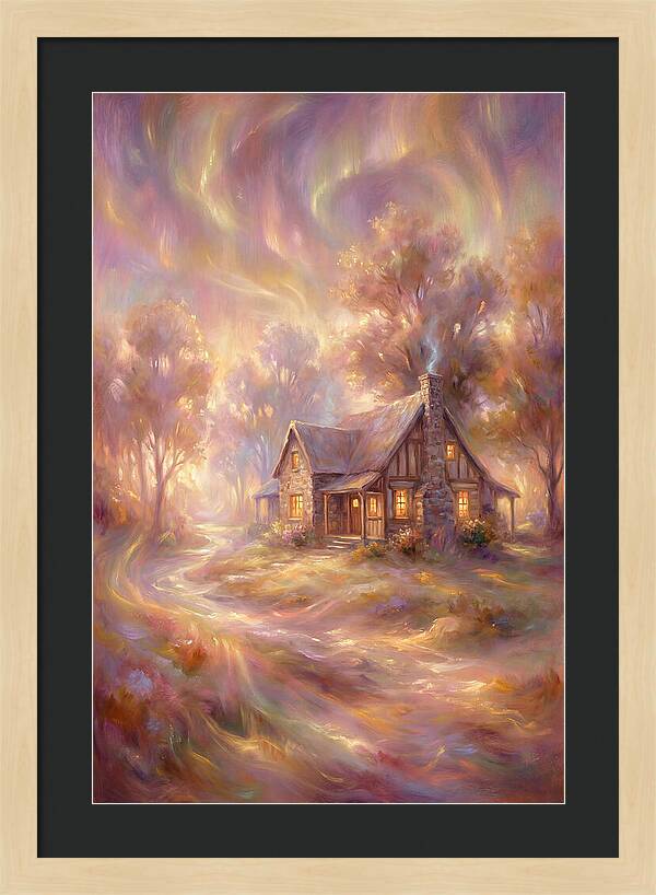 Homestead Under Aurora