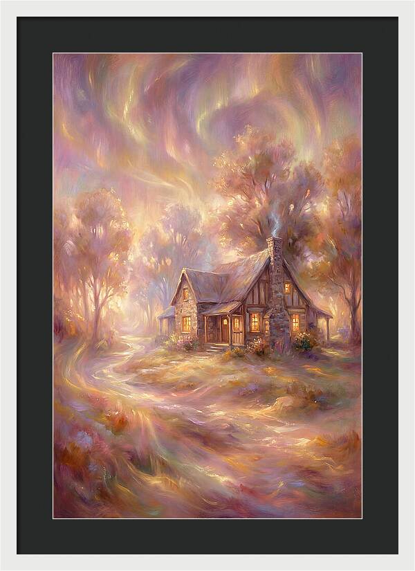 Homestead Under Aurora