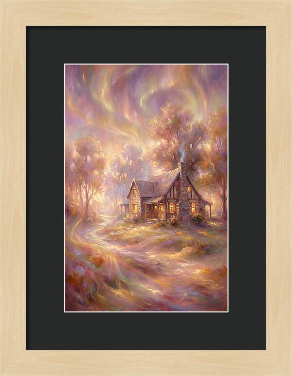 Homestead Under Aurora