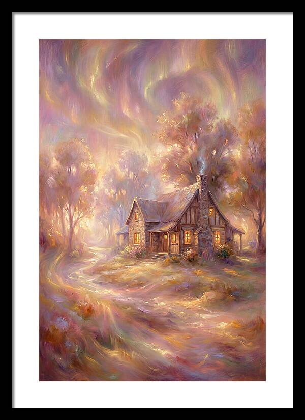 Homestead Under Aurora