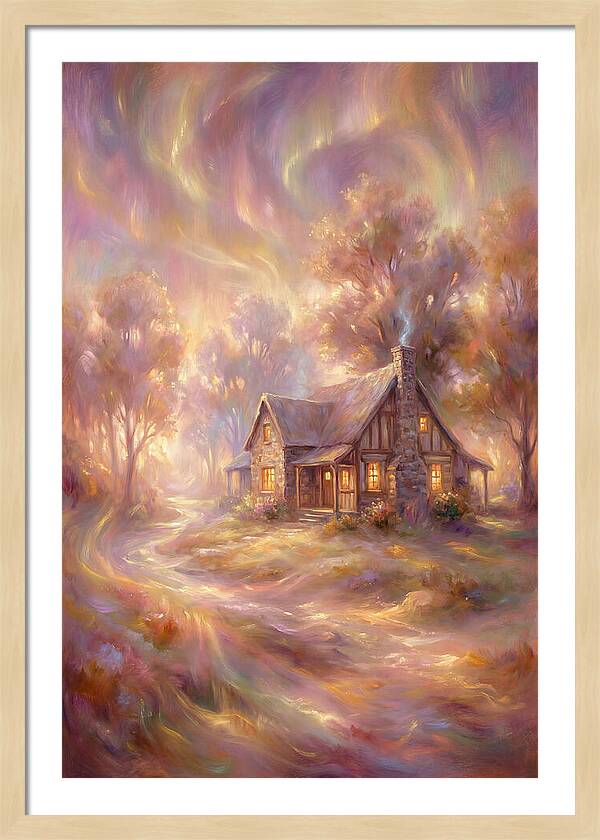 Homestead Under Aurora