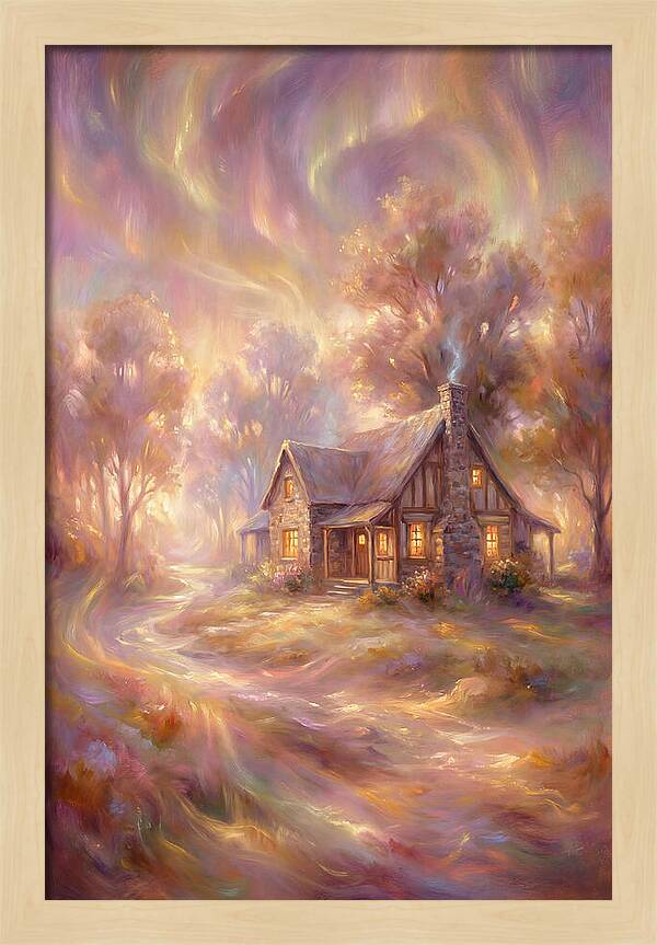 Homestead Under Aurora
