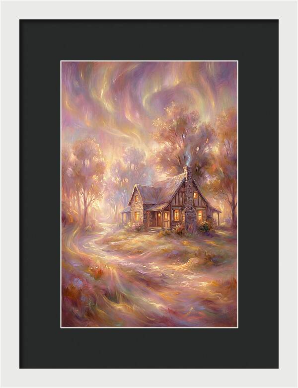 Homestead Under Aurora
