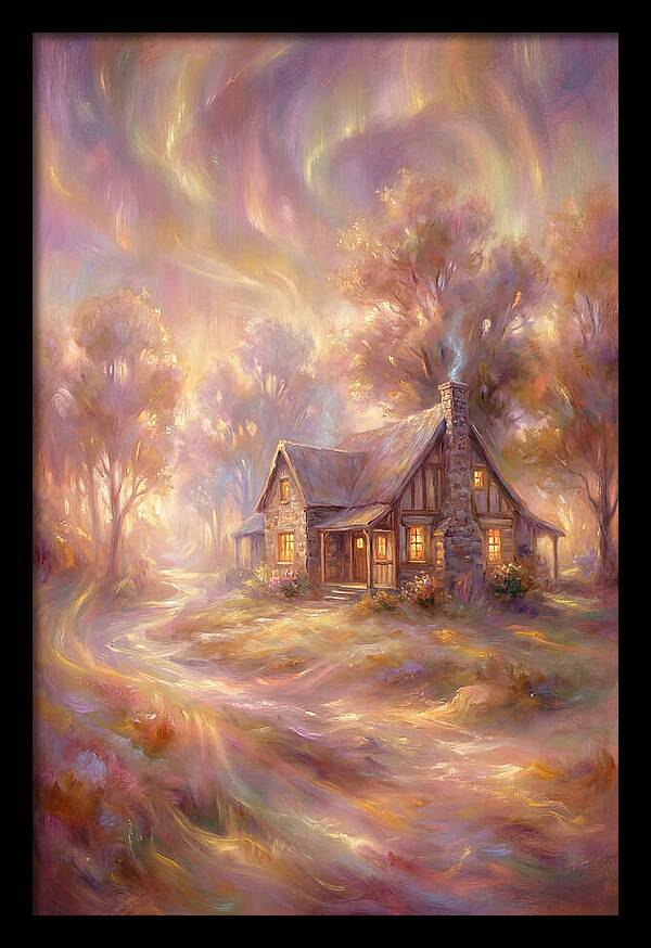 Homestead Under Aurora