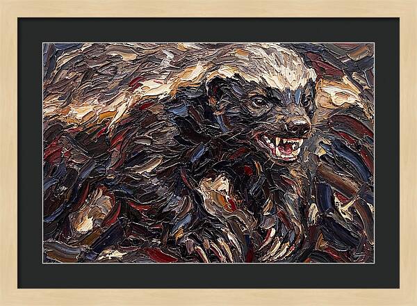 Honey Badger In Bold Strokes