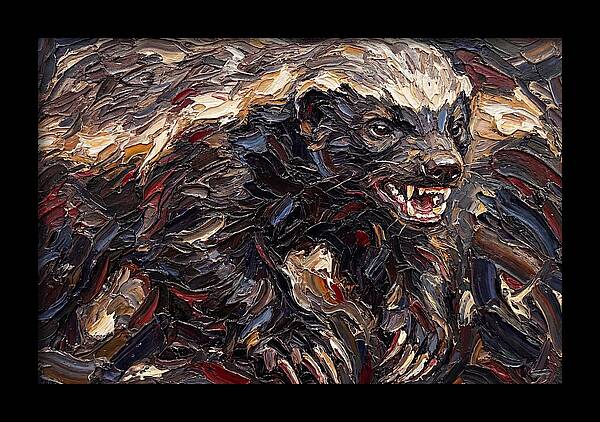 Honey Badger In Bold Strokes