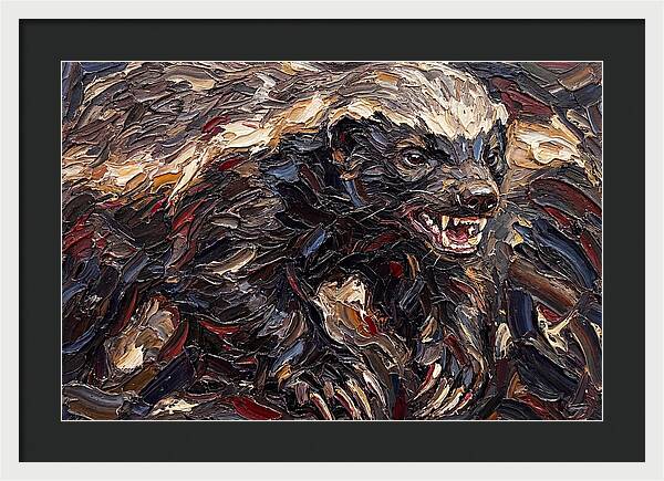 Honey Badger In Bold Strokes