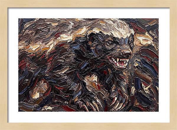 Honey Badger In Bold Strokes