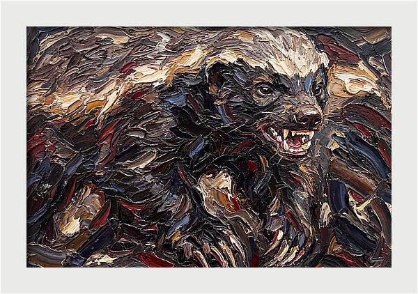 Honey Badger In Bold Strokes