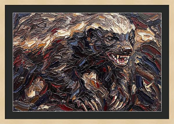 Honey Badger In Bold Strokes