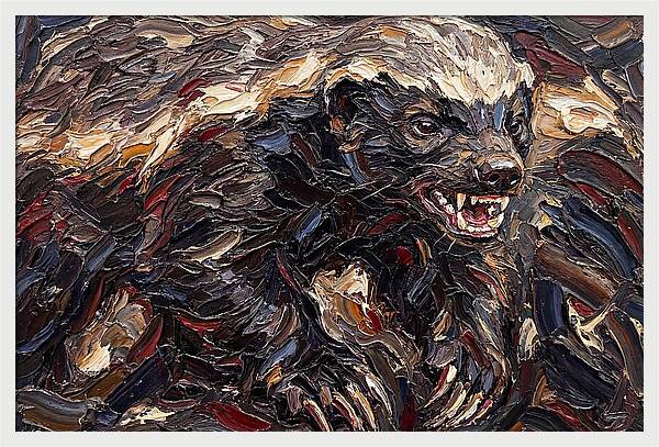 Honey Badger In Bold Strokes