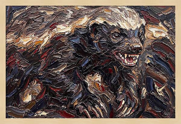 Honey Badger In Bold Strokes