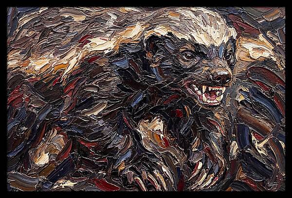 Honey Badger In Bold Strokes