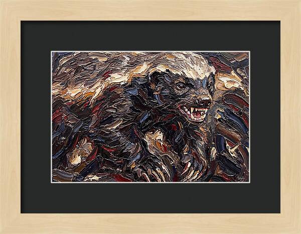 Honey Badger In Bold Strokes