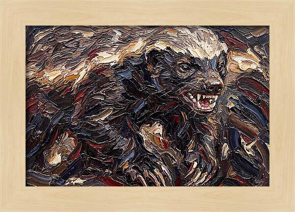 Honey Badger In Bold Strokes