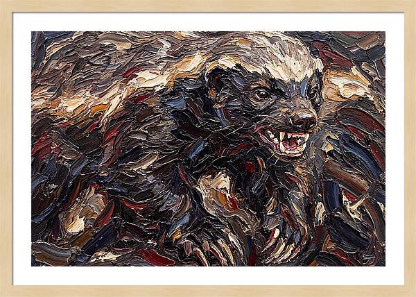 Honey Badger In Bold Strokes