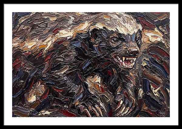 Honey Badger In Bold Strokes