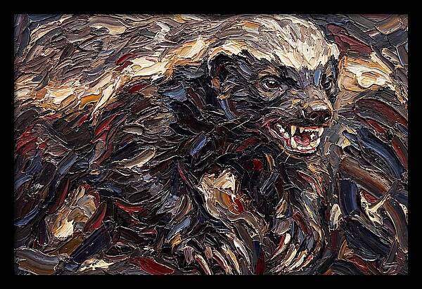 Honey Badger In Bold Strokes