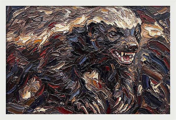 Honey Badger In Bold Strokes