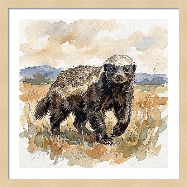 Honey Badger In Nature