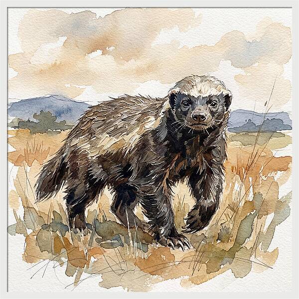 Honey Badger In Nature