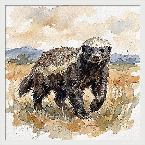 Honey Badger In Nature