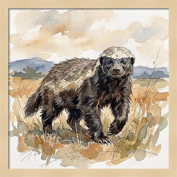 Honey Badger In Nature
