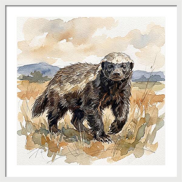 Honey Badger In Nature
