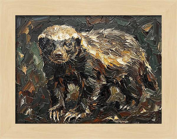 Honey Badger In Realistic Detail