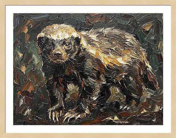 Honey Badger In Realistic Detail