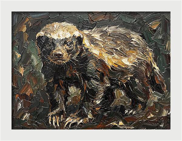 Honey Badger In Realistic Detail